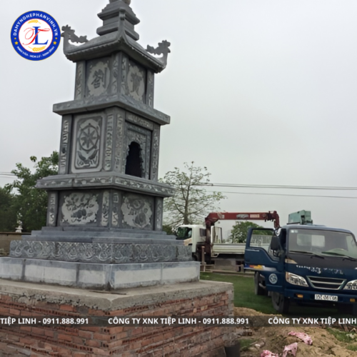 Mộ tháp đá - Mẫu 06